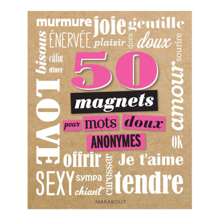 50 MAGNETS POUR MOTS DOUX