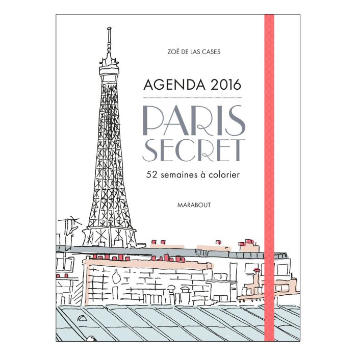 PARIS SECRET AGENDA A COLORIER