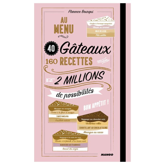 AU MENU 40 GATEAUX 160 RECETTES
