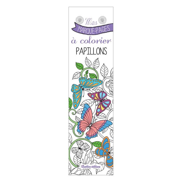 MARQUE-PAGES A COLORIER PAPILLONS