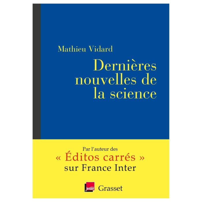 DERNIERES NOUVELLES DE LA SCIENCE