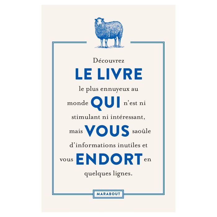 LE LIVRE QUI VOUS ENDORT NO RETURN