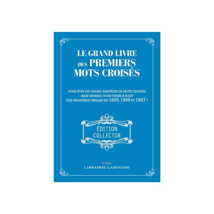 GRAND LIVRE PREMIERS MOTS CROISES NO RET