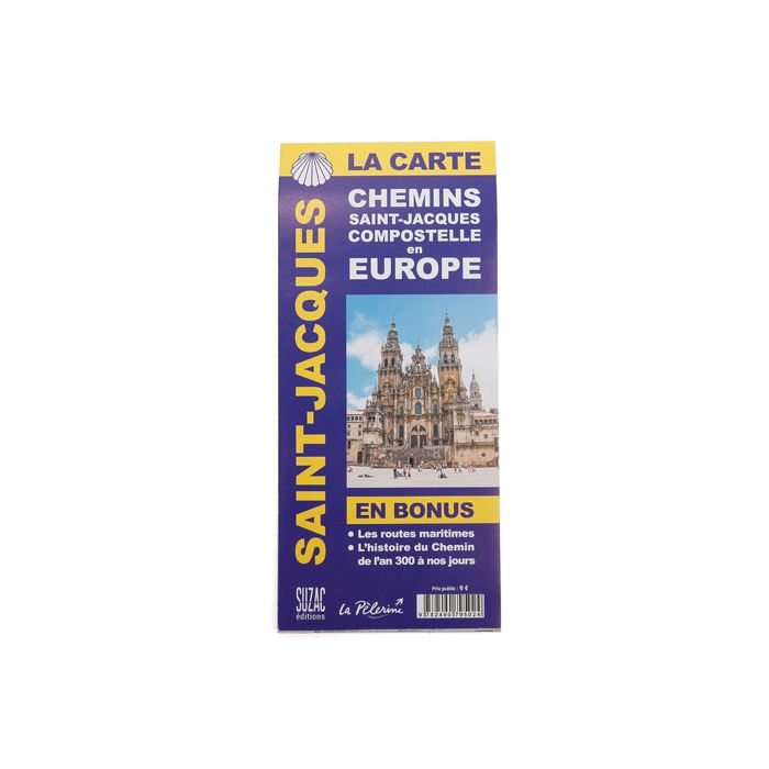 CHEMINS DE ST JACQUES COMPOSTELLE CARTE