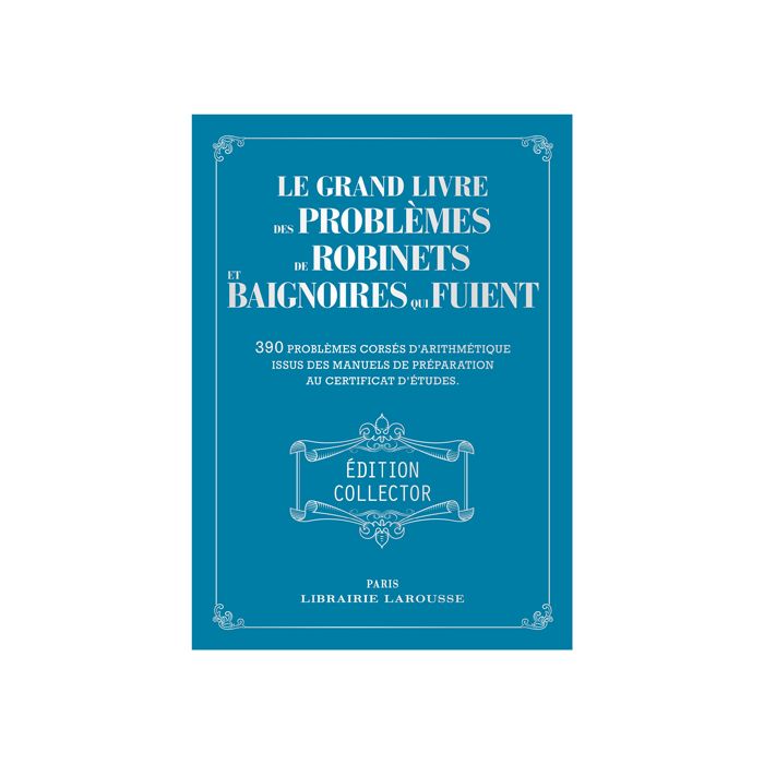 GRAND LIVRE PROBLEMES ROBINETS NO RETURN