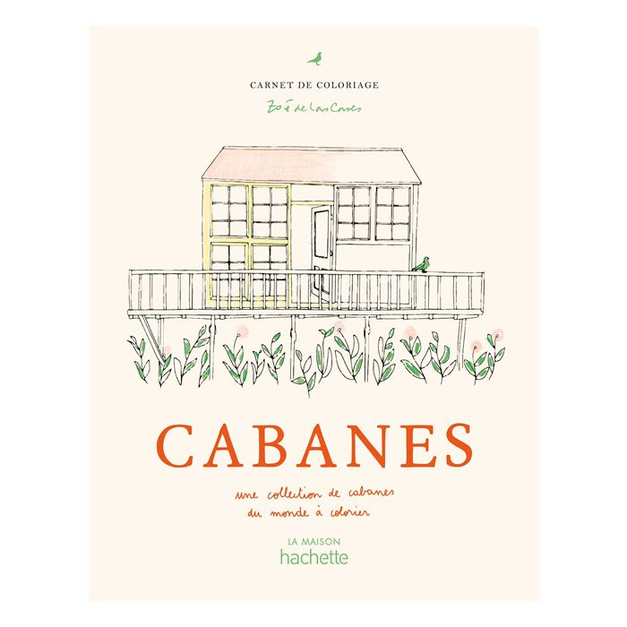 CABANES ZOE LAS CASAS COLORIAGE