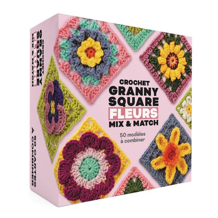 CROCHET GRANNY SQUARE FLEURS <10266460