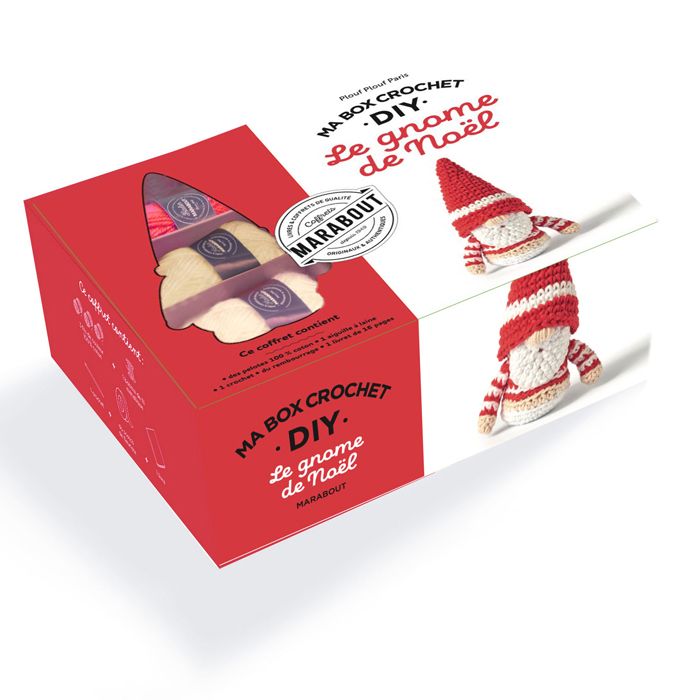 COFFRET KIT CROCHET LE GNOME NOEL NO RET