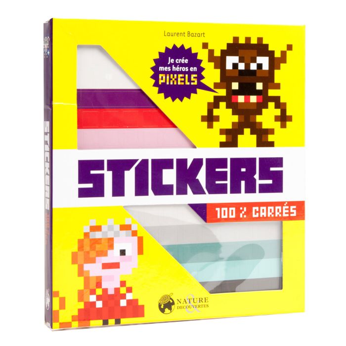 COFFRET STICKERS 100% CARRES HEROS