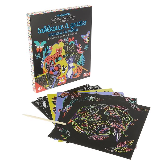 COFFRET ANIMAUX A GRATTER >11196820