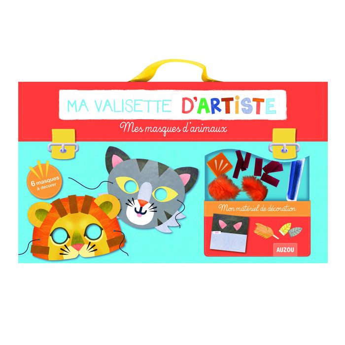 COFFRET VALISETTE ARTISTE MASQUE ANIMAUX
