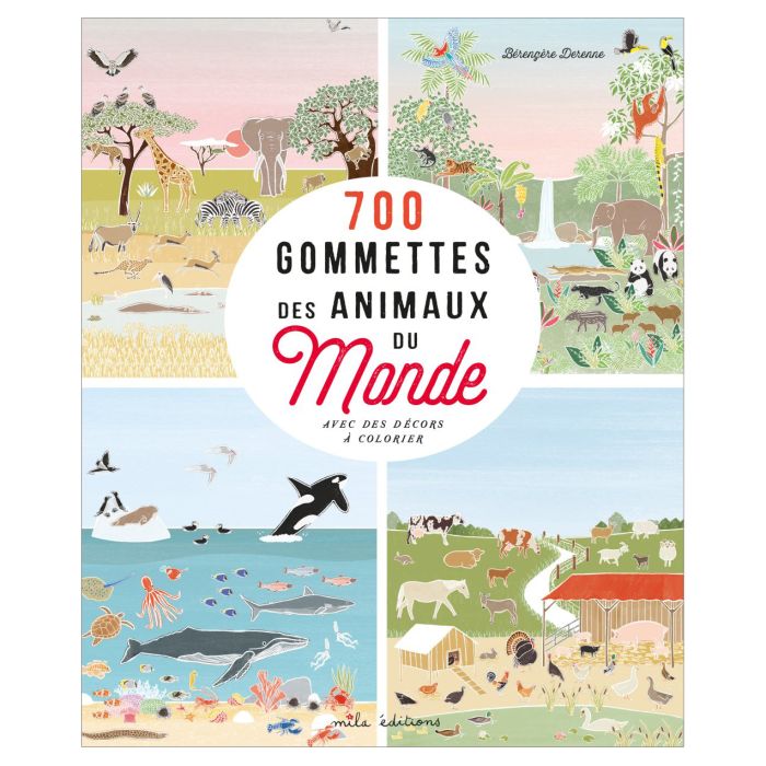 LES ANIMAUX DU MONDE EN GOMMETTES