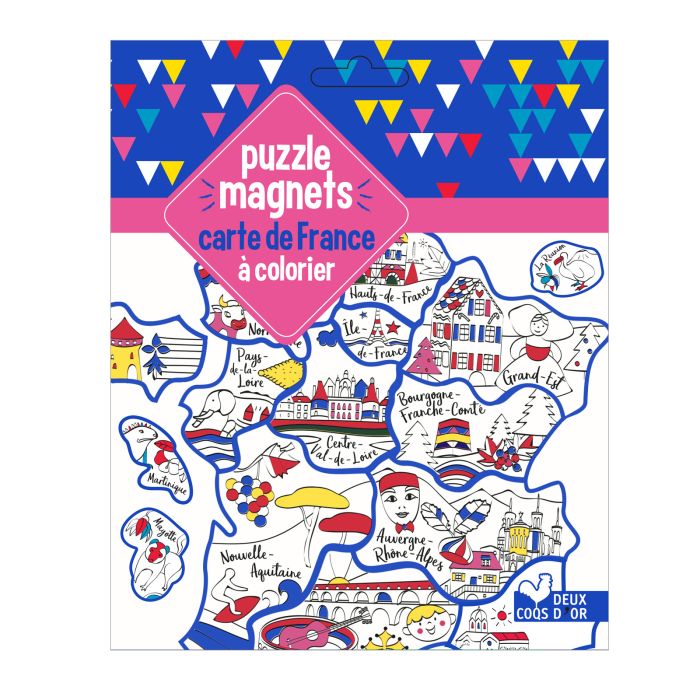 MAGNETS A COLORIER CARTE DE FRANCE