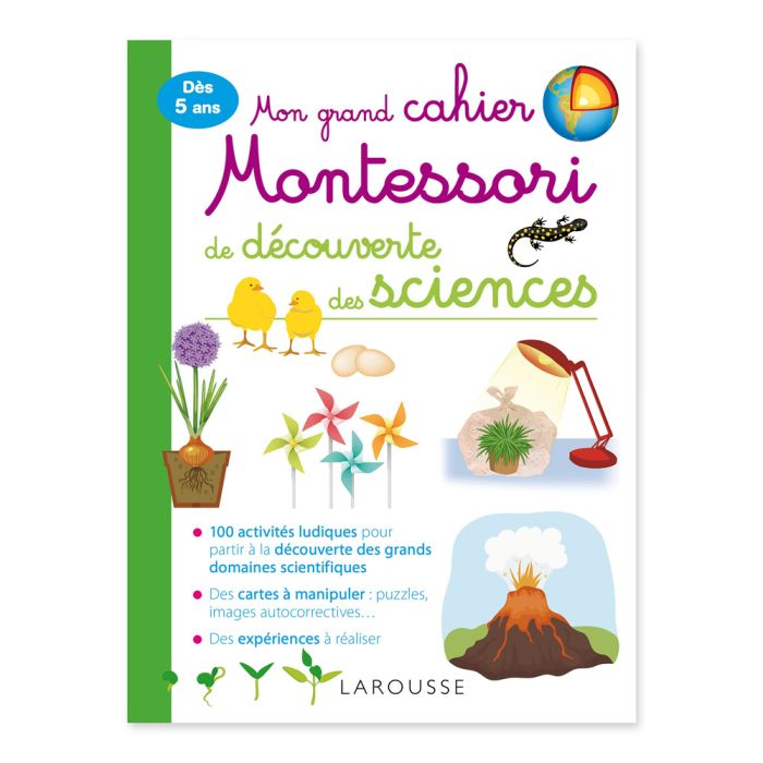 CAHIER MONTESSORI DECOUVERTES SCIENCES