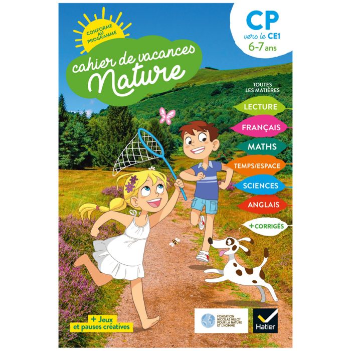 CAHIER DE VACANCES NATURE CP CE1