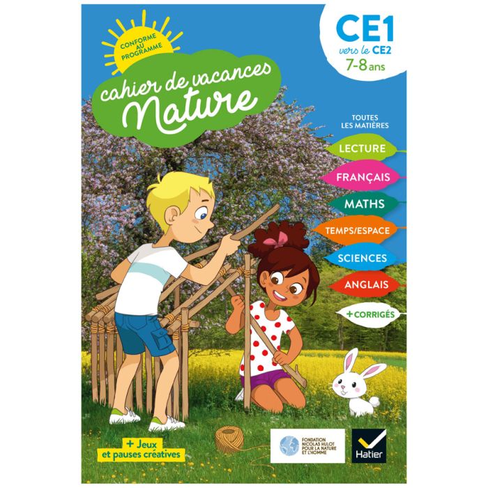 CAHIER DE VACANCES NATURE CE1 CE2