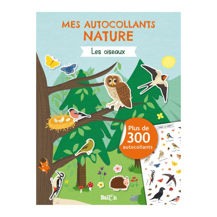 LES OISEAUX 300 AUTOCOLLANTS
