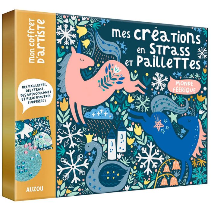 COFFRET CREATIONS STRASS PAILLE<11201190