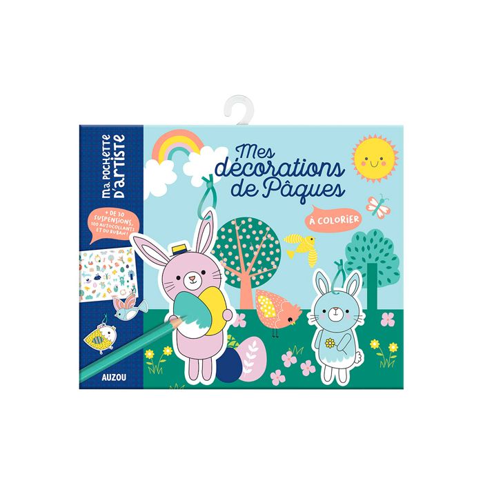 MES DECORATION DE PAQUES A COLORIER