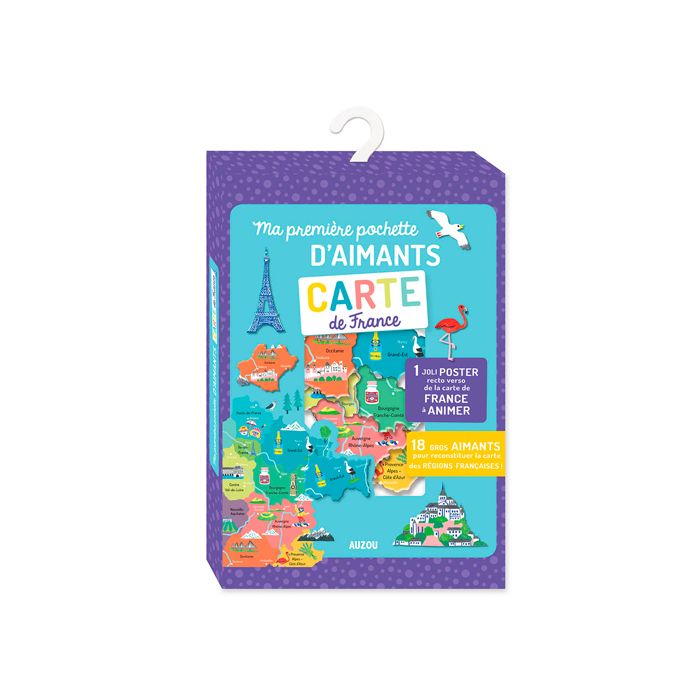 AIMANTS CARTE DE FRANCE 1ERE POCHETTE