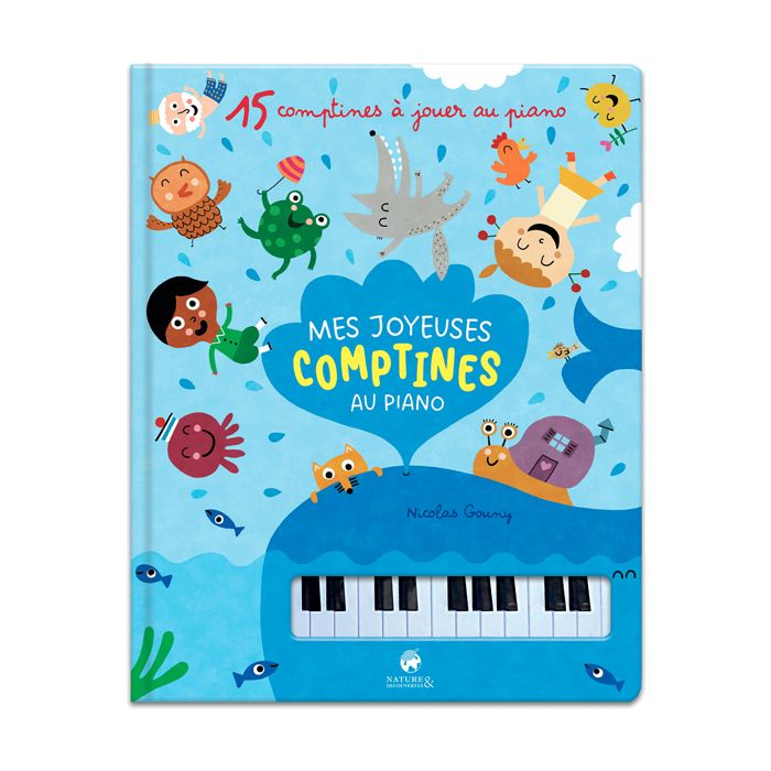 Livre Mes joyeuses comptines au piano - Auzou