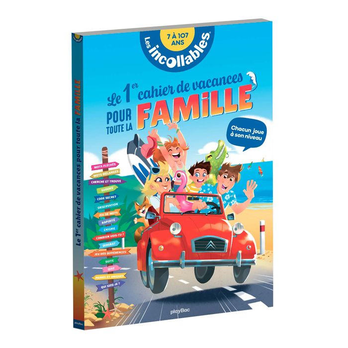 INCOLLABLES CAHIER VACANCES FAMILLE