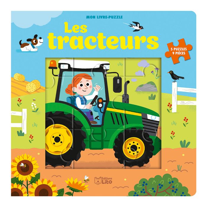LES TRACTEURS LIVRE PUZZLE