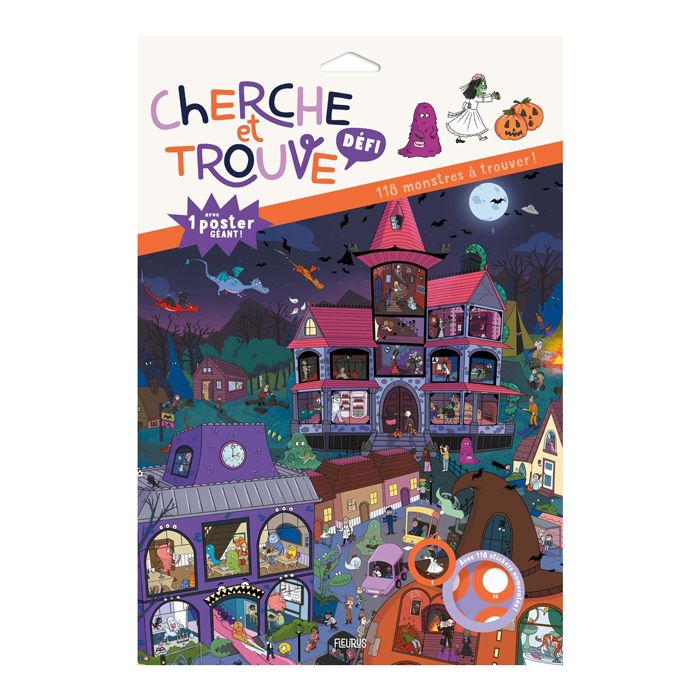 POSTER CHERCHE ET TROUVE MONSTRES