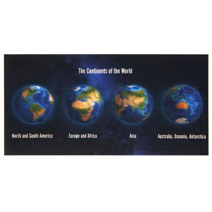 CARTE LES CONTINENTS DU MONDE