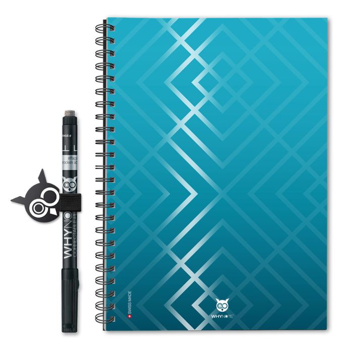 WhyNote Book Eco A5 - Gloss Pattern Blue