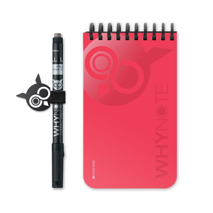 WhyNote Book Pocket Rouge