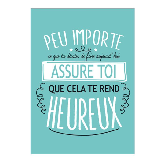 CARTE ASSURE TOI D'ETRE HEUREUX