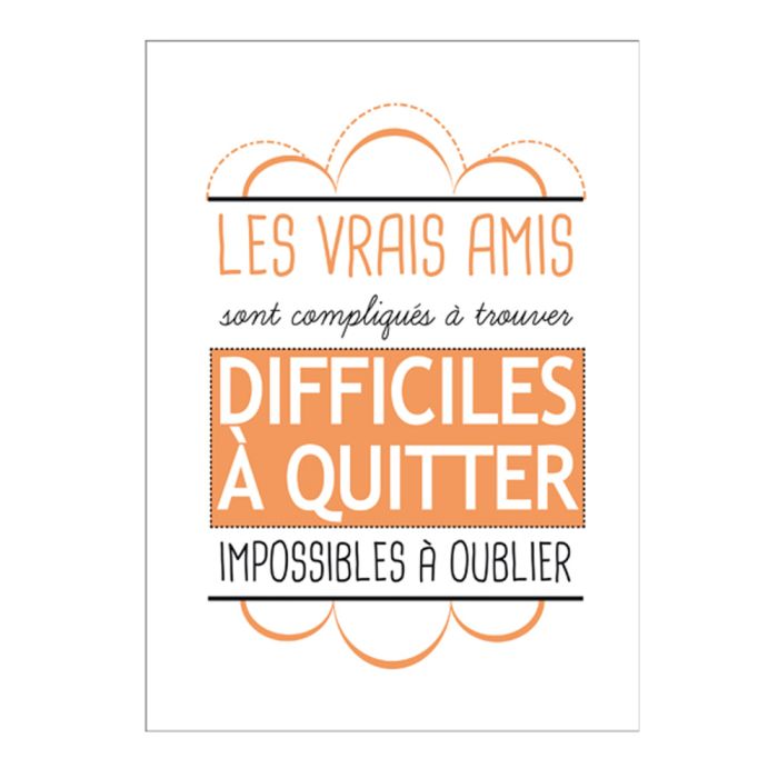 CARTE LES VRAIS AMIS SONT COMPLIQUES