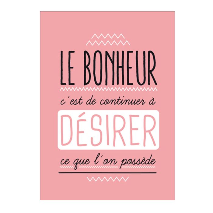 CARTE LE BONHEUR C'EST DE CONTINUER