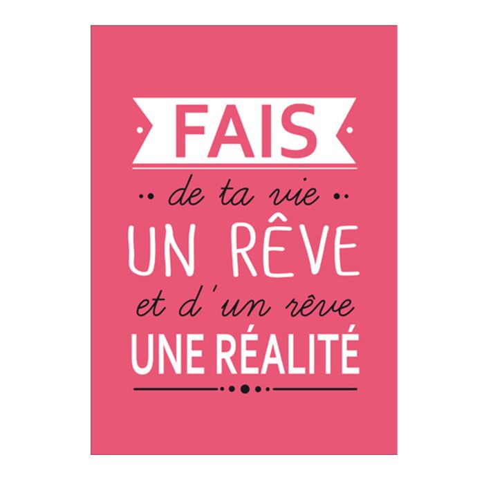 CARTE FAIS DE TA VIE UN REVE