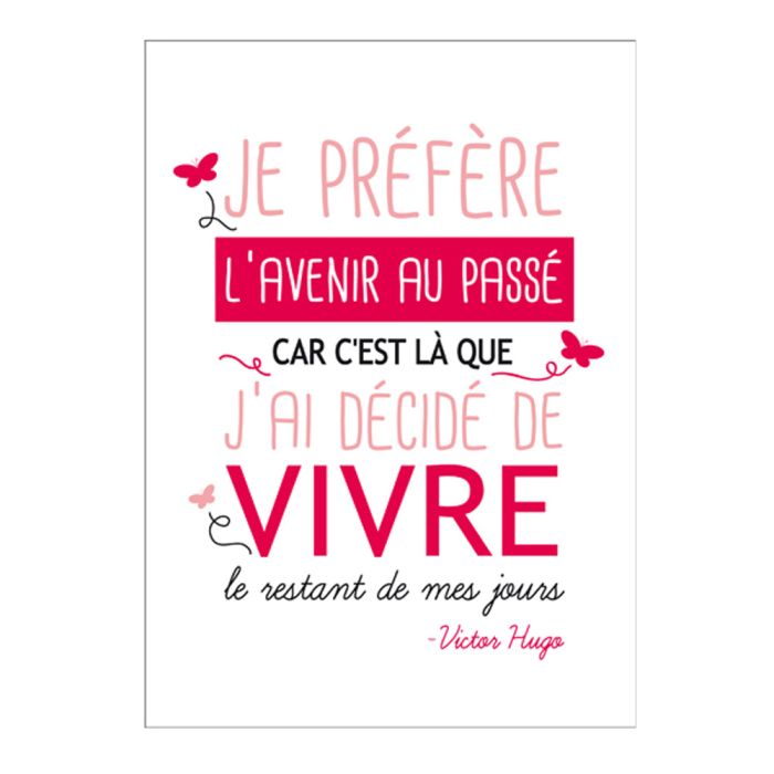 CARTE JE PREFERE L'AVENIR AU PASSE