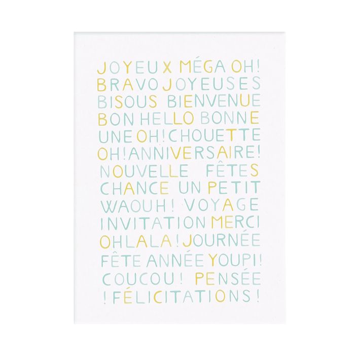 CARTE MOTS A ENTOURER - PRAMAX PAPETERIE