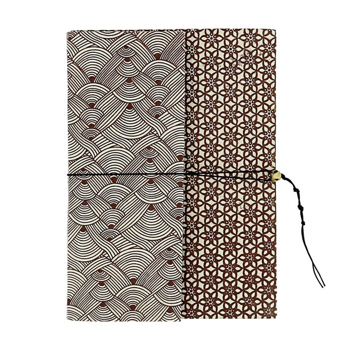 CARNET ZIGZAG MARRON