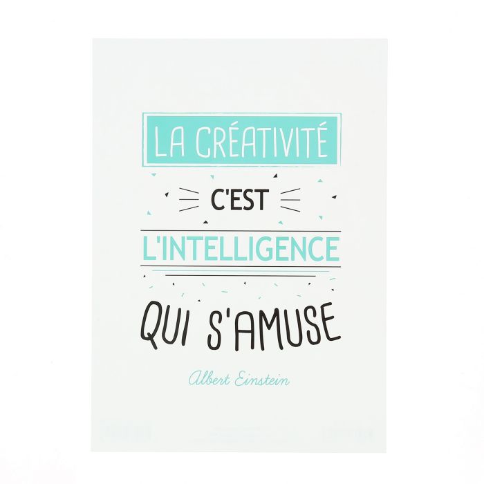 CARTE LA CREATIVITE C EST L INTELLIGENCE