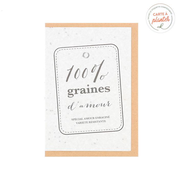 CARTE VEGETALE 100 GRAINES D'AMOUR