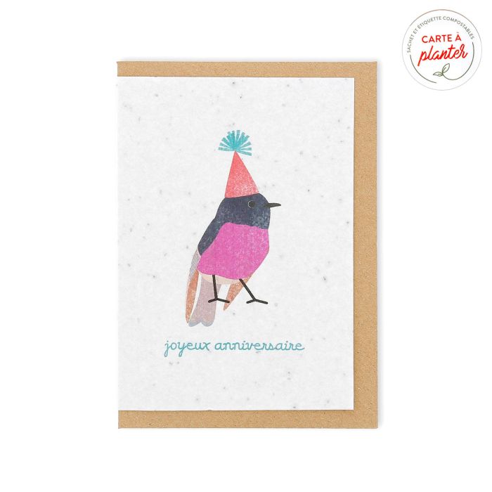 CARTE VEGETALE JOYEUX ANNIVERSAIRE