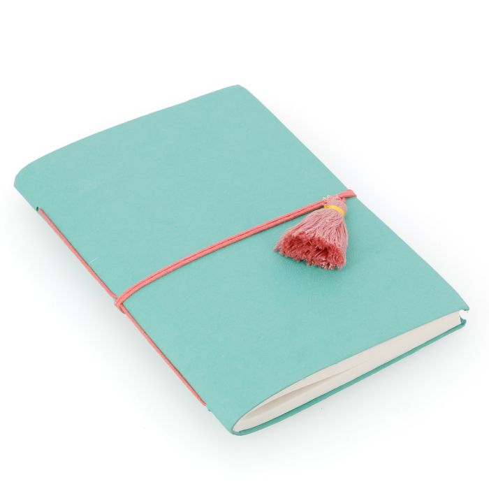 CARNET A POMPON EN COTON ET PAPIER RECYC