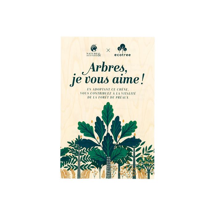 Carte cadeau bois ECOTREE