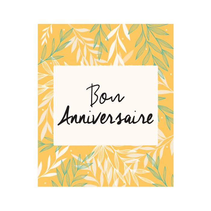 CARTE BON ANNIVERSAIRE