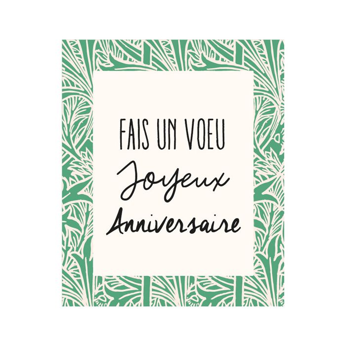 CARTE FAIS VOEU JOYEUX ANNIVERSAIRE
