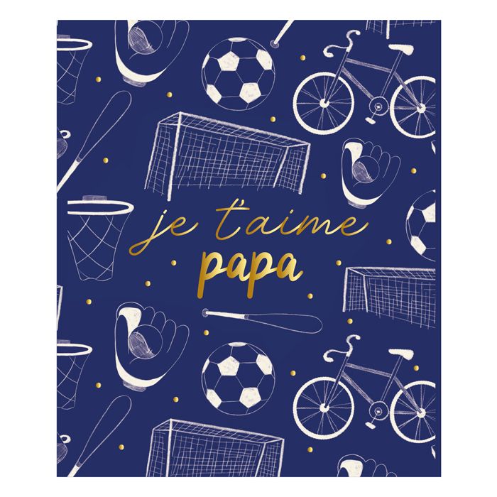 CARTE JE TAIME PAPA 2024 10X12CM