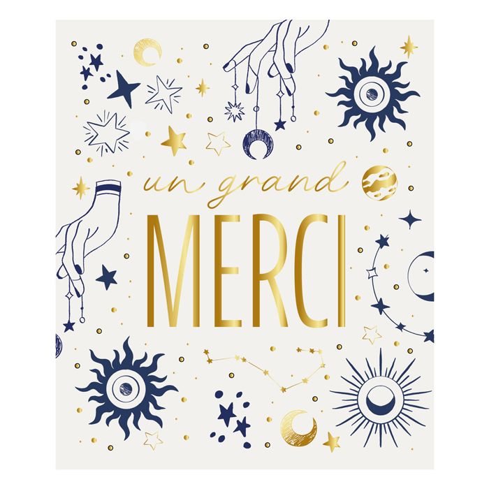 CARTE UN GRAND MERCI 2024 10X12CM