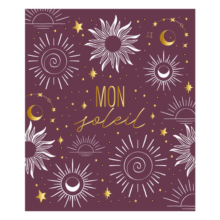 CARTE MON SOLEIL 2024 10X12CM