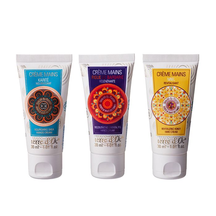 COF 3 CREMES MAINS MIEL, KARITE,FIG