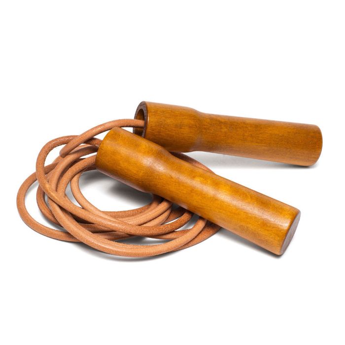 CORDE A SAUTER CUIR ET BOIS 255CM